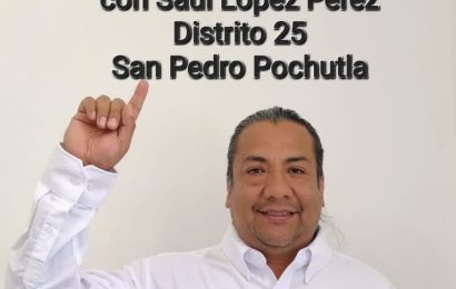 Saúl López Pérez; diputado migrante por el estado de Oaxaca, México.